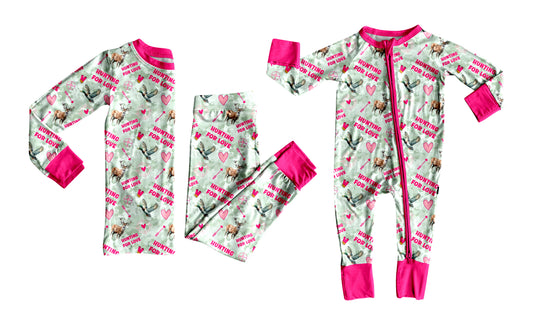 ( Moq 5 Each Style ) Baby Girls Kids Deer Ducks Valentine Sibling Romper Set Clothes