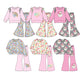 ( Moq 5 Each Style ) Sibling Baby Girls Kids Long Sleeves Shirts Bell Pants Sibling Sets Clothes