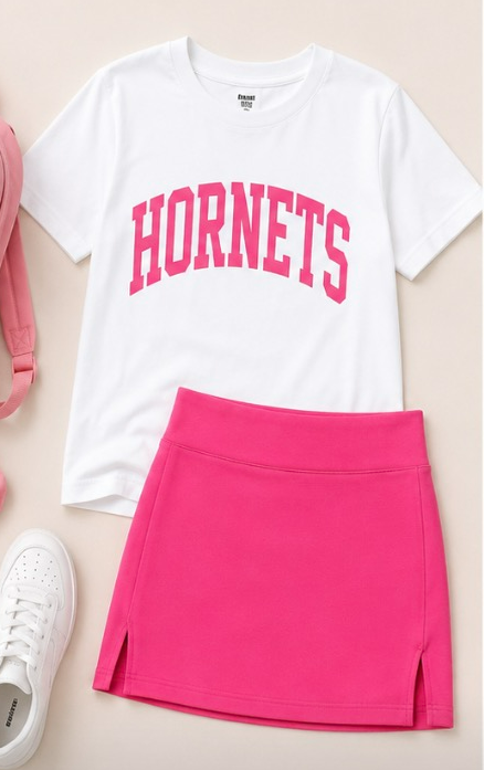 ( Moq 5 Each style ) Custom Girls Kids Short Sleeves Shirts Skirt Shorts Sets 6.19