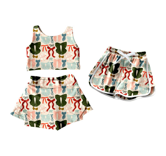 ( Moq 5 Each Style ) Baby Girl Bows Sibling Summer Shorts Set 4.19