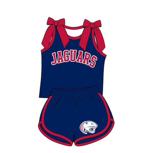 ( Moq 5 ) Baby Girls Kids Sleeveless Bows Shirt Shorts Team Set Clothes