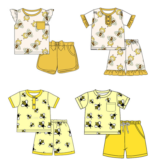 Baby Boy Girl Short Sleeves Bee Sibling Set ( Moq 5 Each Style ) 1.13