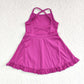 Baby Girl Sleeveless Purple Red Yoga Sports Shorts Dress