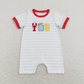 BSSO0419 Baby Boy Embroidery Crawfish Stripes Shirt Plaid Shorts Set