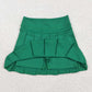 Baby Girl Toddler Green Yoga Active Shorts Skirt Skort Summer Bottom RTS