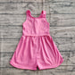 Baby Girl Sleeveless Pink Yoga Active Zipper Jumpsuit RTS