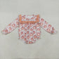 Baby Girl Long Sleeves Bows Pumpkins Ruffle Bubble Fall Romper RTS