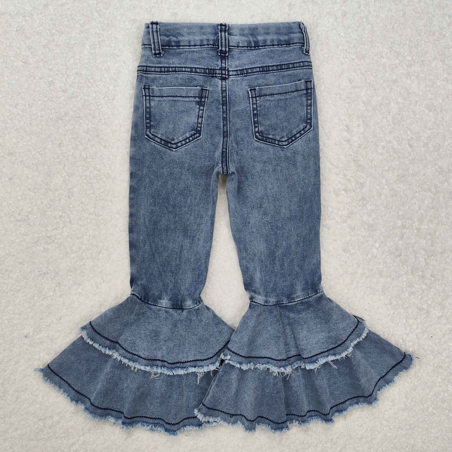 Baby Girl Double-layered Bell Denim Pants Jeans