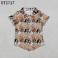 Sibling Baby Boys Girls Kids Short Sleeves Dogs Football Team Shirt Dress RTS
