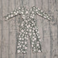 ( No moq ) Preorder Girls Kids Long Sleeves Flower Buttons Pockets Pants Jumpsuit