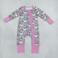 Baby Girls Infant Long Sleeves Santa Christmas Zipper Footie Sleeper Romper Camo Clothes