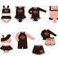 ( Moq 5 Each Style ) Baby Boys Girls Kids Team Sibling Jumpsuits Sets Swimsuits Football Clothes