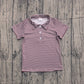 ( No moq ) Preorder Baby Boys Kids Short Sleeves Stripes Tops Polo Shirt