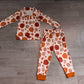 Baby Boys Kids Pumpkins Football Zipper Pullover Pockets Pants Set Fall Clothes RTS