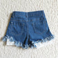 Baby Girls 4th Of July Sibling Sister Denim Shorts