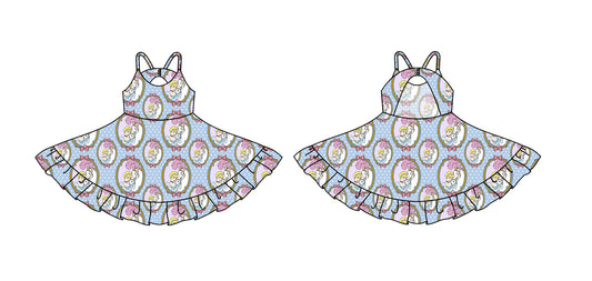 Baby Girl Sleeveless Princess Twirl Dress ( Moq 5 ) 1.18