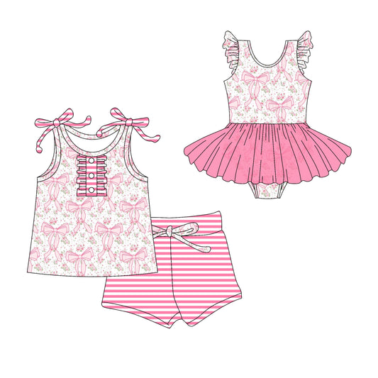 Baby Girl Summer Floral Bows Sibling Romper Set ( Moq 5 Each Style ) 3.1