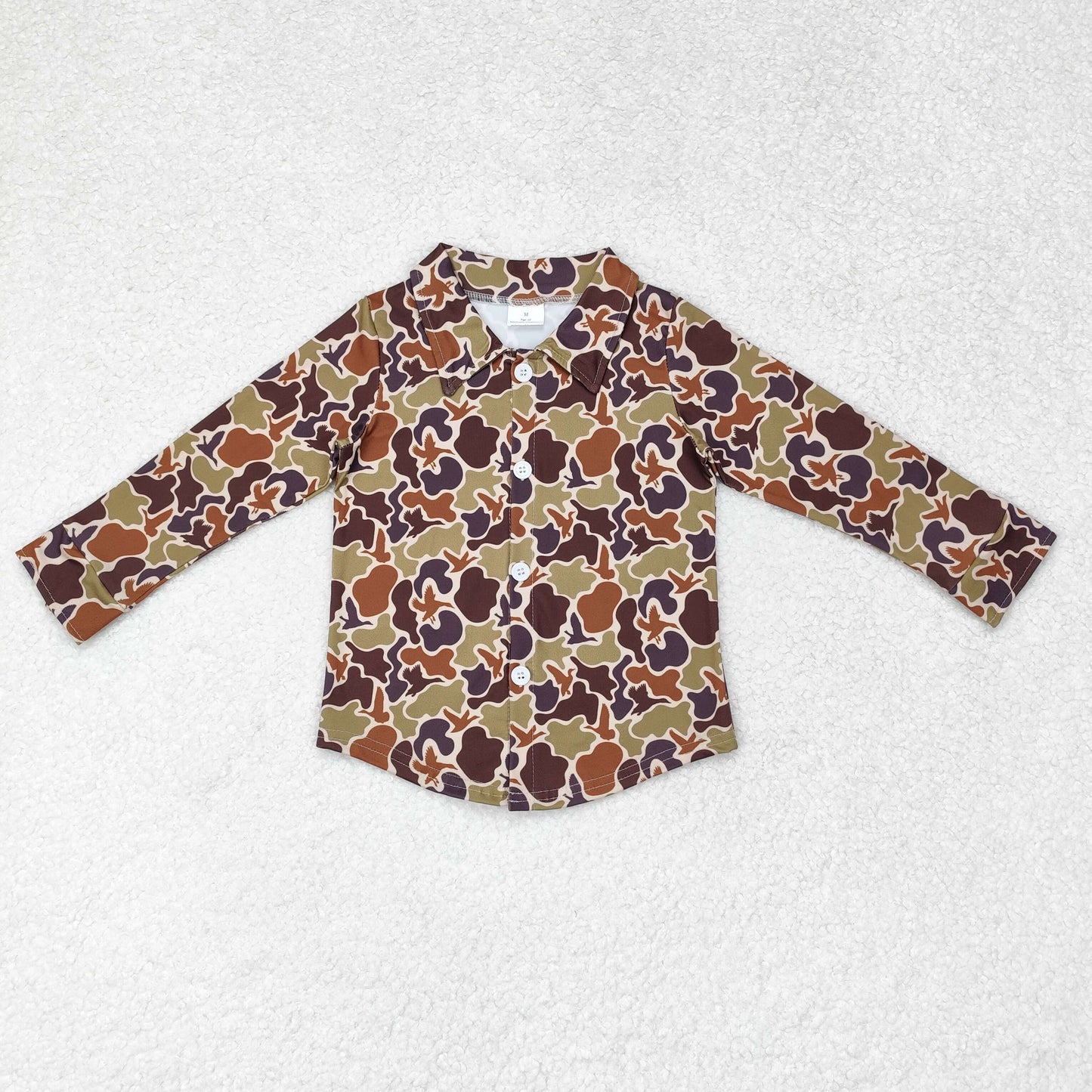 Baby Boy Long Sleeves Camo Cardigan Shirt Tops