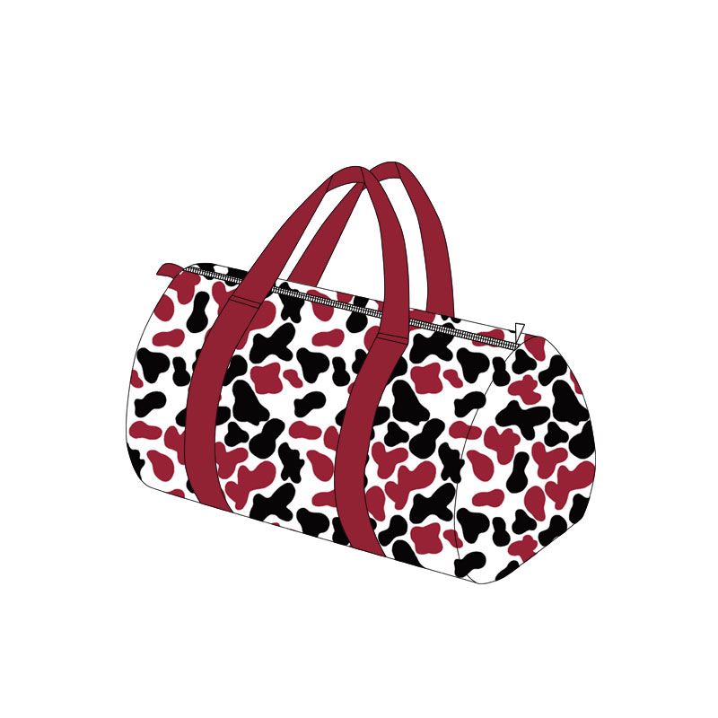 ( Moq 5 ) Preorder Toddler Kids Adult Dark Red Black Camo Print Travel Package Gym Bag