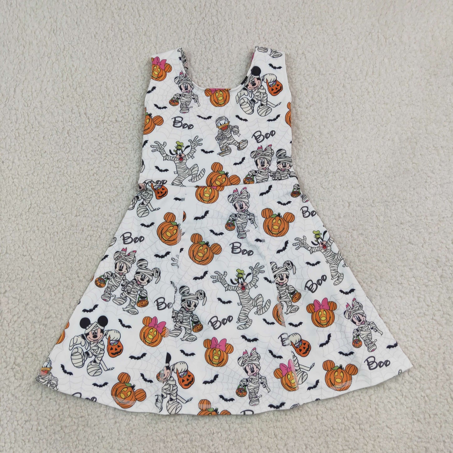 Baby Girls Kids Pumpkins Cartoon Halloween Shorts Dress Yoga Active Clothes RTS