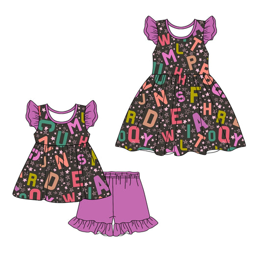 Baby Girl Back To School Sibling Dress Set ( Moq 5 Each Style ) 1.7
