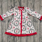 Baby Girl Long Sleeves Bows Buttons Christmas Knee Length Dress RTS