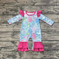 Baby Girl Long Sleeves Seaweed Romper