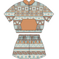 Baby Kids Toddler Sibling Western Aztec Shirt Romper Set Moq 5