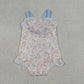 Baby Girls Infant Floral Bows Sleeveless Bubble Romper Summer Clothes RTS