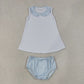 Baby Boys Kids Sleeveless Tops Blue Plaid Bummie Shorts Set Clothes RTS
