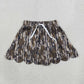 Baby Girls Kids Shorts Pockets Skirt Scallop Olive Camo Clothes RTS
