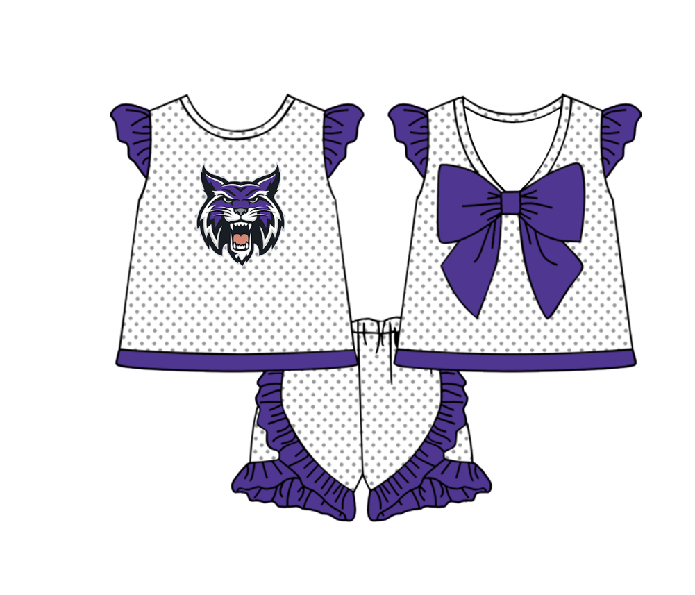 ( Moq 5 Each Style ) Baby Boys Girls Toddler Plaid Sibling Shorts Sets Team Purple Clothing