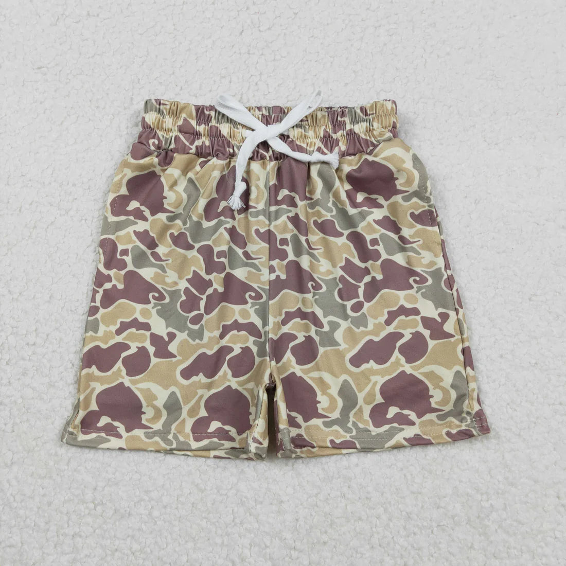 Baby Boys Green Short Sleeves Dogs Ducks Shirt Camo Pockets Shorts Summer Clothes Set RTS