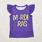Baby Boy Girl Short Sleeves Mardi Gras Sibling Tee Shirt Tops