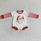 Promotion Baby Kids Infant Stripes Long Sleeves Christmas Santa Bubble Romper RTS