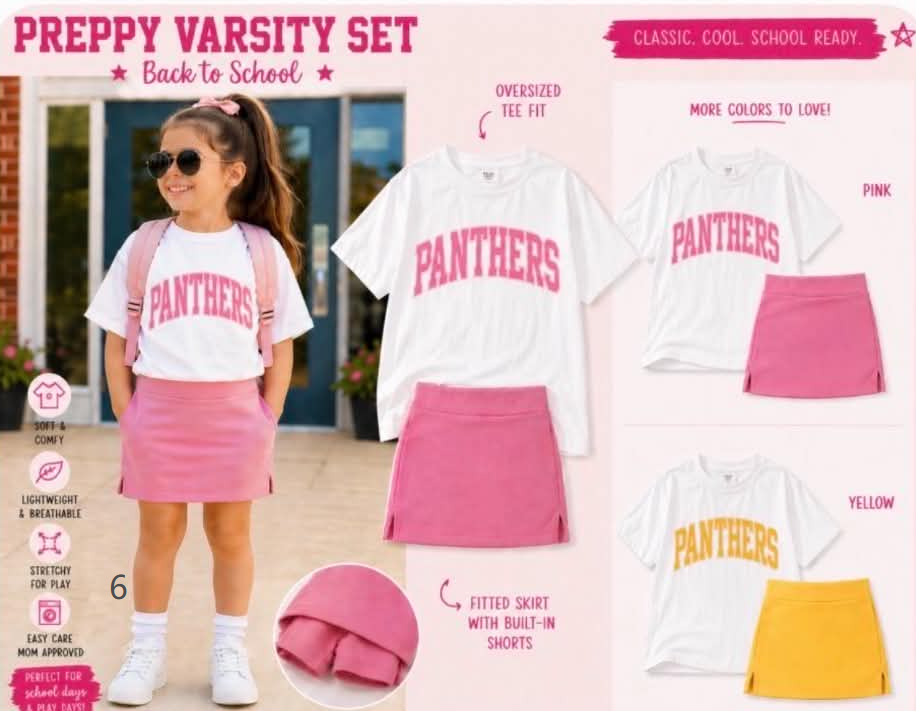 ( Moq 5 Each style ) Custom Girls Kids Short Sleeves Shirts Skirt Shorts Sets 6.19