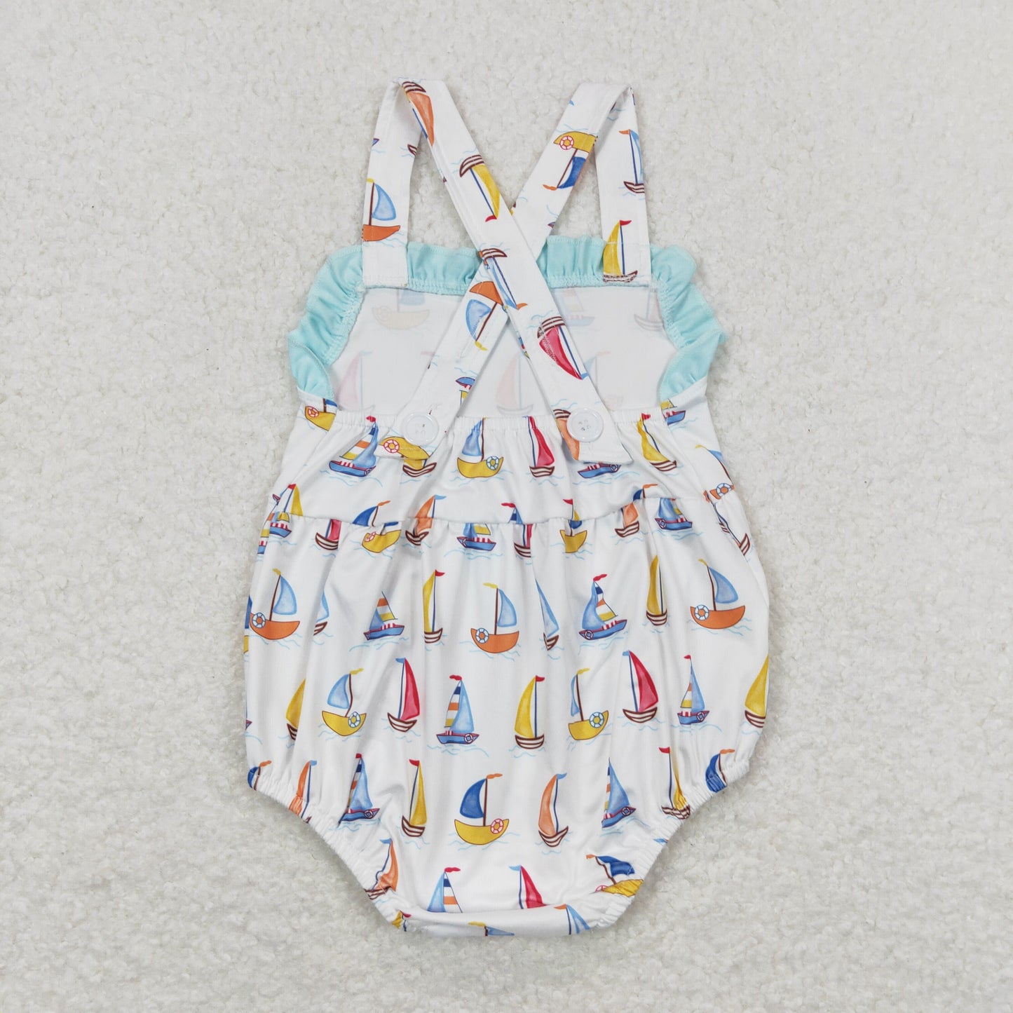 Baby Boy Sleeveless Boats Summer One Piece Romper