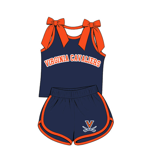 ( Moq 5 ) Sibling Baby Girls Kids Sleeveless Bows Shirt Shorts Team Set Clothes