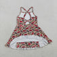 Baby Girls Kids Straps Pigs Camo Print Team Yoga Ruffle Knee Length Dress RTS