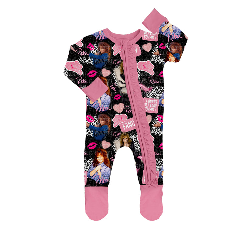 Baby Girl Long Sleeves Heart Hats Zipper Romper Moq 5