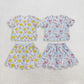 Sibling Baby Girls Softball Baseball Bows Shirts Shorts Skirts Yoga Active Clothes Sets RTS