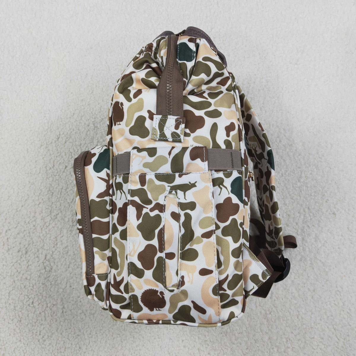Baby Boys Kids Dogs Ducks Deer Camo Zipper Backpack Hunting Bag RTS