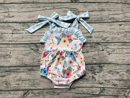 No Moq Pre-order Baby Girl Sleeveless Floral One Piece Romper