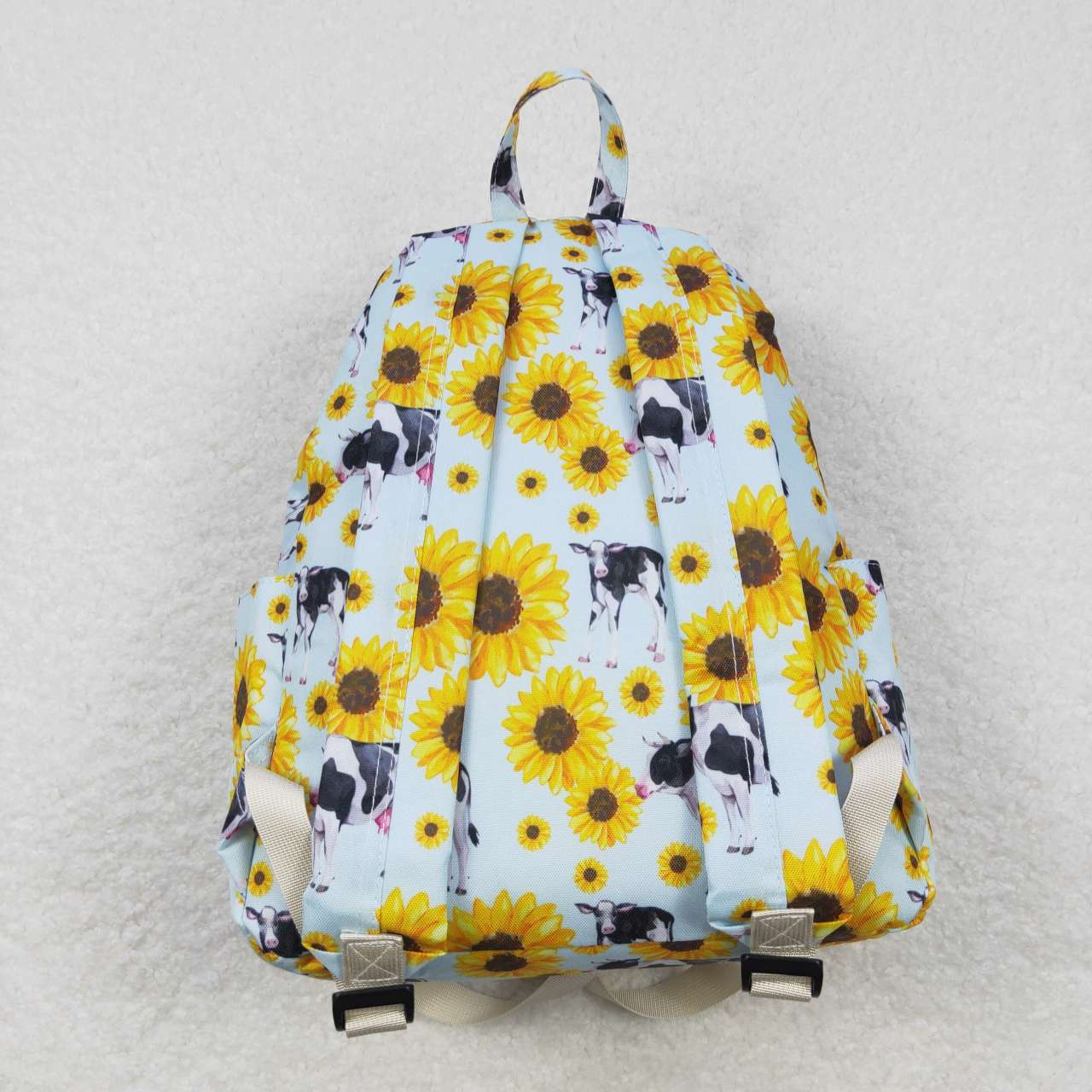 BA0151 Baby Girl Sunflower Cow Western Backpack