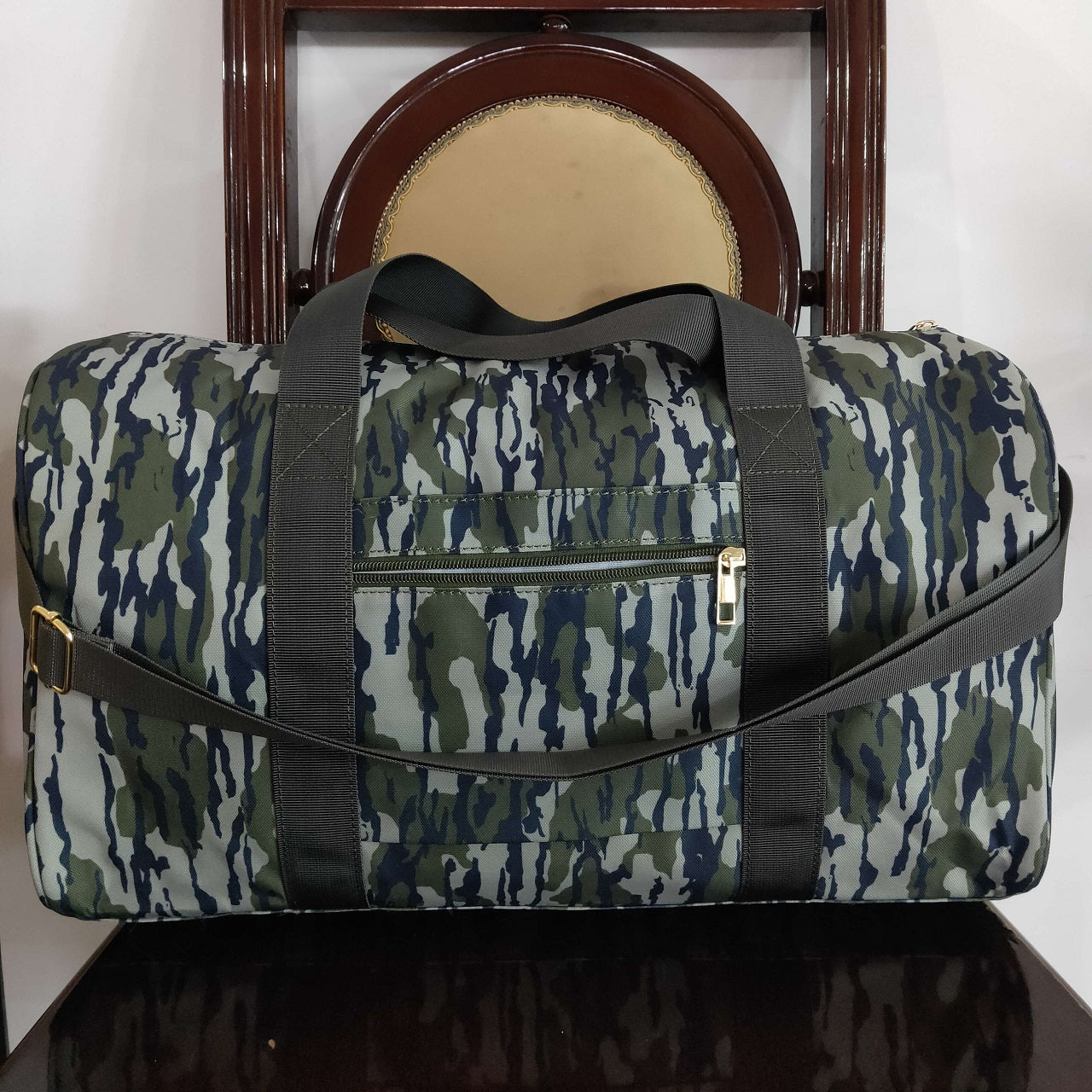 BA0159 Kids Adult Camo Travel Duffle Bag