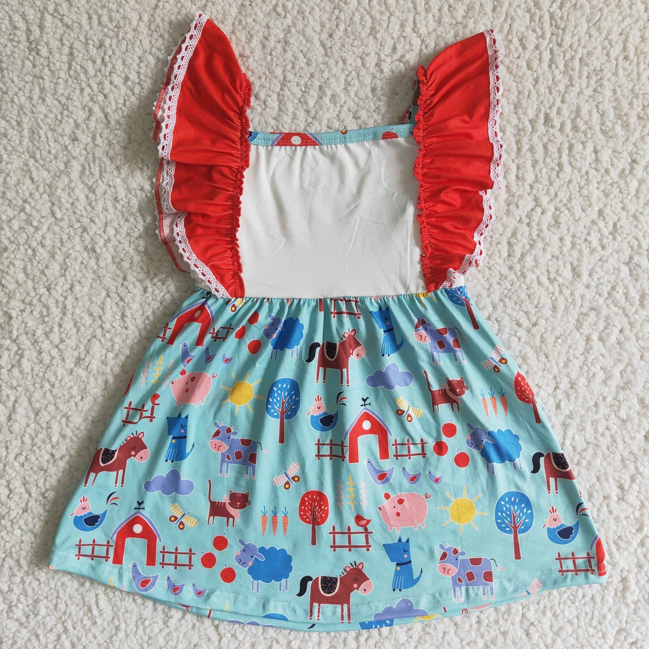 Promotion Baby Girl Summer Farm Dress