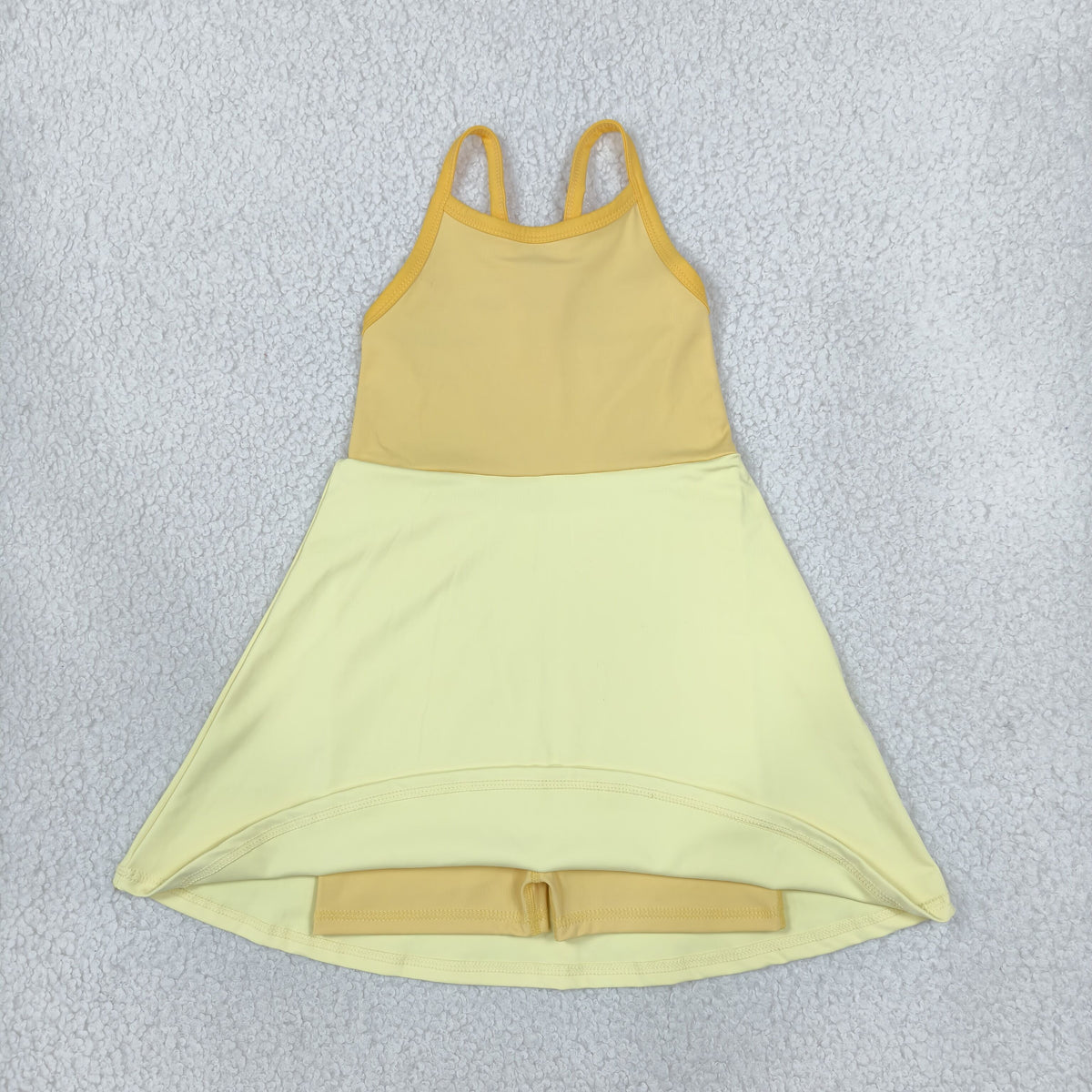 Baby Girls Kids Sleeveless Princess Yoga Active Shorts Knee Length Dress RTS