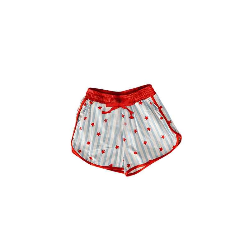 ( Moq 5 ) Preorder Baby Girls Kids Stars Stripes 4th of July Summer Shorts Bottoms
