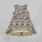 Baby Girls Kids Sleeveless Camo Bows Shorts Scallop Dress Yoga Active Clothes RTS