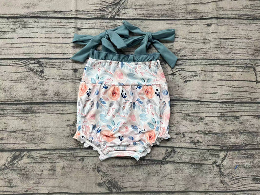 No Moq Pre-order Baby Girl Floral One Piece Romper